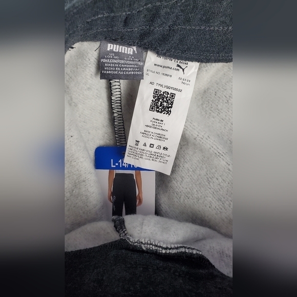 PUMA Youth Girls Jogger  BLACK Ize 14/16‎ - Picture 10 of 12